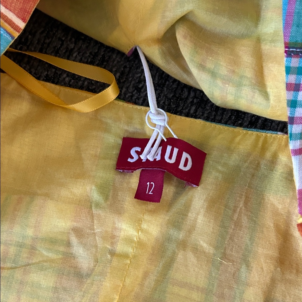 STAUD Multicolor Plaid Halter Top and Skirt - Picture 3 of 6